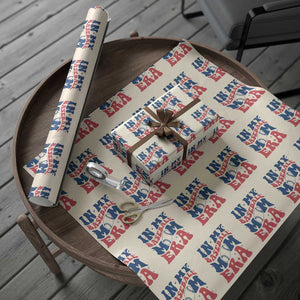 In My Baseball Mom Era Wrapping Paper Roll Game Day Sports Mom TS12 Beige Print Your Wear