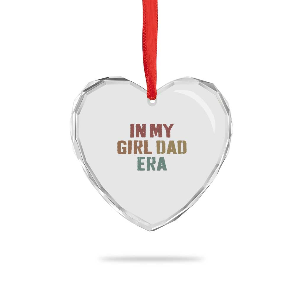 In My Girl Dad Era Heart Crystal Glass Ornament Retro Fathers Day Gifts
