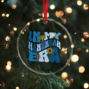 In My Hanukkah Era Crystal Glass Ornament Groovy Chanukkah Jewish TS09 Print Your Wear