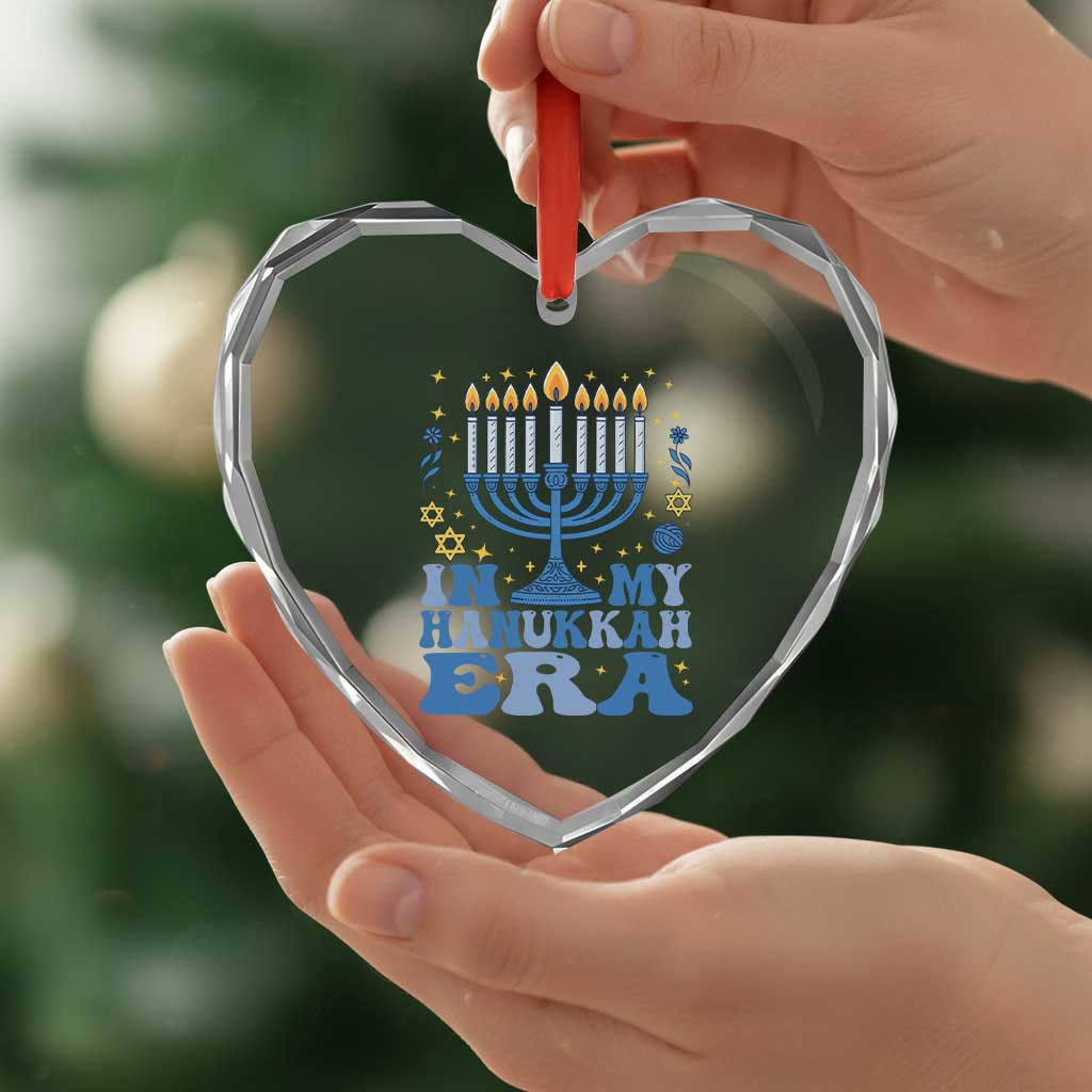 In My Hanukkah Era Heart Crystal Glass Ornament Festival Of Lights Gift TS12 Print Your Wear