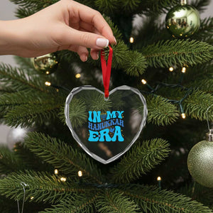 In My Hanukkah Era Heart Crystal Glass Ornament Jewish Holiday Celebration Gift TS12 Print Your Wear