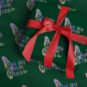 In My Mom Era Wrapping Paper Roll Colorful Butterfly Mothers Day Gift TS12 Green Print Your Wear