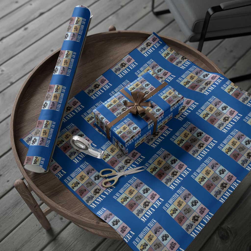 In My Monster Truck Mama Era Wrapping Paper Roll TS11 Blue Print Your Wear