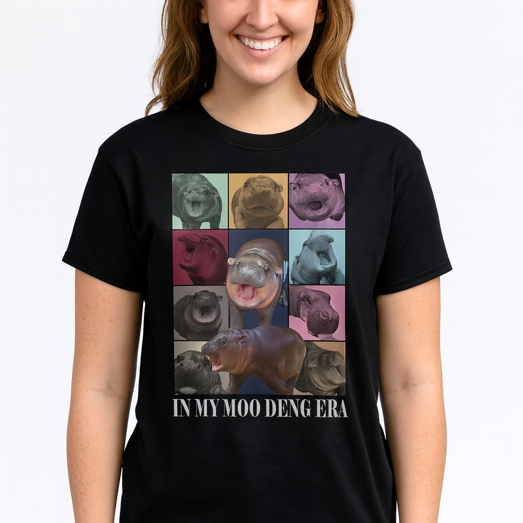 In My Moo Deng Era T Shirt Cute Pygmy Hippo TS02 Print Your Wear