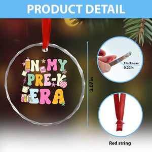 In My Pre-K Era Crystal Glass Ornament Girl Back To School Cute PreSchool Teacher TS10 Print Your Wear
