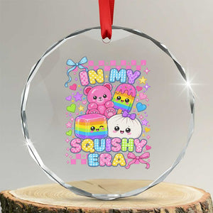 In My Squishy Era Crystal Glass Ornament Cute Kawaii Pastel Dumpling Graphic