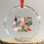 In My Xmas Era Retro Groovy Crystal Glass Ornament TS09 Transparent Glass 3'' Circle Print Your Wear