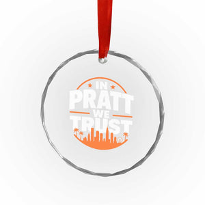 In Pratt We Trust Los Angeles Skyline Graphic Crystal Glass Ornament Patriotic LA City California Pride Local Leadership TS02 Print Your Wear