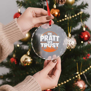 In Pratt We Trust Los Angeles Skyline Graphic Crystal Glass Ornament Patriotic LA City California Pride Local Leadership TS02 Print Your Wear