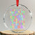 Inappropriate Adult Crystal Glass Ornament Funny My Yeast Infection Roulette Game TS10 Transparent Glass 3'' Circle Print Your Wear