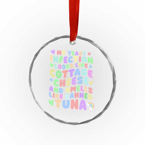 Inappropriate Adult Crystal Glass Ornament Funny My Yeast Infection Roulette Game TS10 Print Your Wear