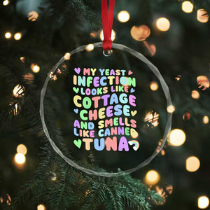 Inappropriate Adult Crystal Glass Ornament Funny My Yeast Infection Roulette Game TS10 Print Your Wear