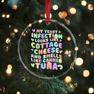 Inappropriate Adult Crystal Glass Ornament Funny My Yeast Infection Roulette Game TS10 Print Your Wear