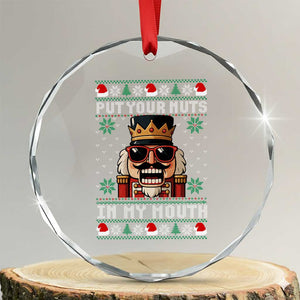 Inappropriate Christmas Crystal Glass Ornament Funny Put Your Nuts in My Mouth Dirty Holiday TS10 Transparent Glass 3'' Circle Print Your Wear