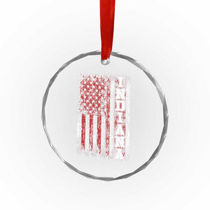 Indiana Fan Crystal Glass Ornament Classic Retro City USA Flag Patriotic American TS10 Print Your Wear