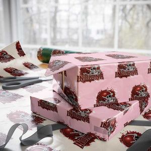 Indiana Game Day Energy Wrapping Paper Roll Football Helmet Splash Hoosier State Sports Pride TS02 Light Pink Print Your Wear