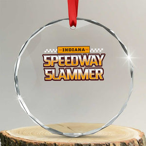 Indiana Speedway Slammer 2025 Crystal Glass Ornament Detention Prison TS02 Transparent Glass 3'' Circle Print Your Wear