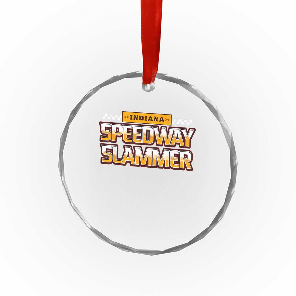Indiana Speedway Slammer 2025 Crystal Glass Ornament Detention Prison TS02 Transparent Glass 3'' Circle Print Your Wear