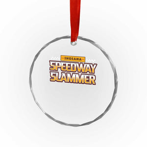 Indiana Speedway Slammer 2025 Crystal Glass Ornament Detention Prison TS02 Transparent Glass 3'' Circle Print Your Wear
