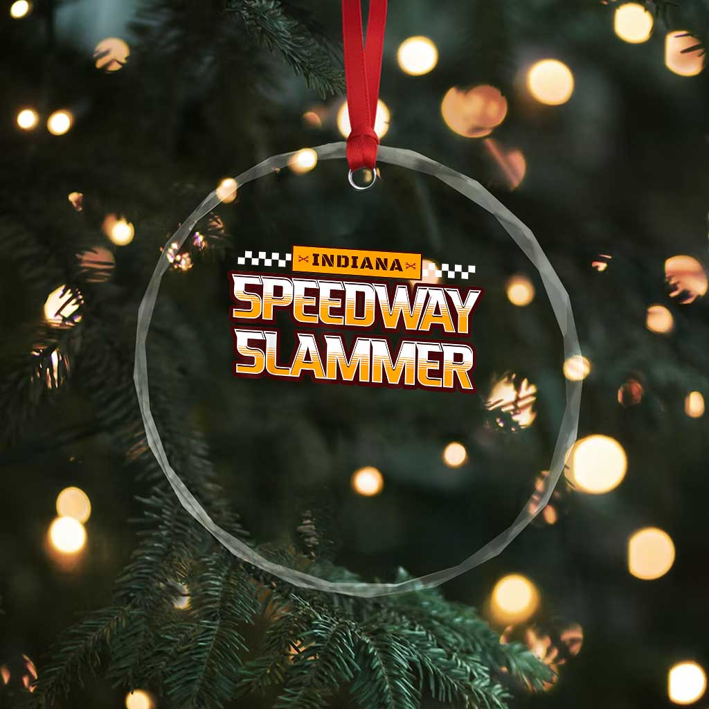 Indiana Speedway Slammer 2025 Crystal Glass Ornament Detention Prison TS02 Print Your Wear