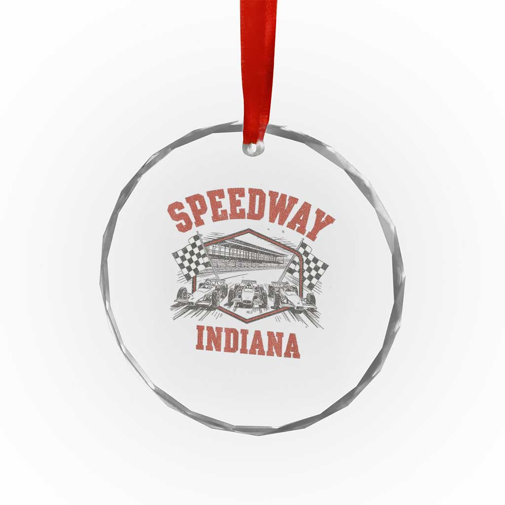 Indiana Speedway Slammer 2025 Crystal Glass Ornament Detention Prison Jail TS02 Transparent Glass 3'' Circle Print Your Wear