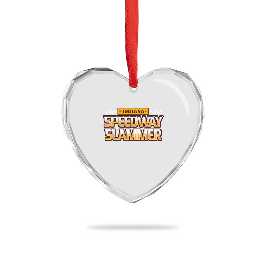 Indiana Speedway Slammer 2025 Heart Crystal Glass Ornament Detention Prison TS02 Print Your Wear
