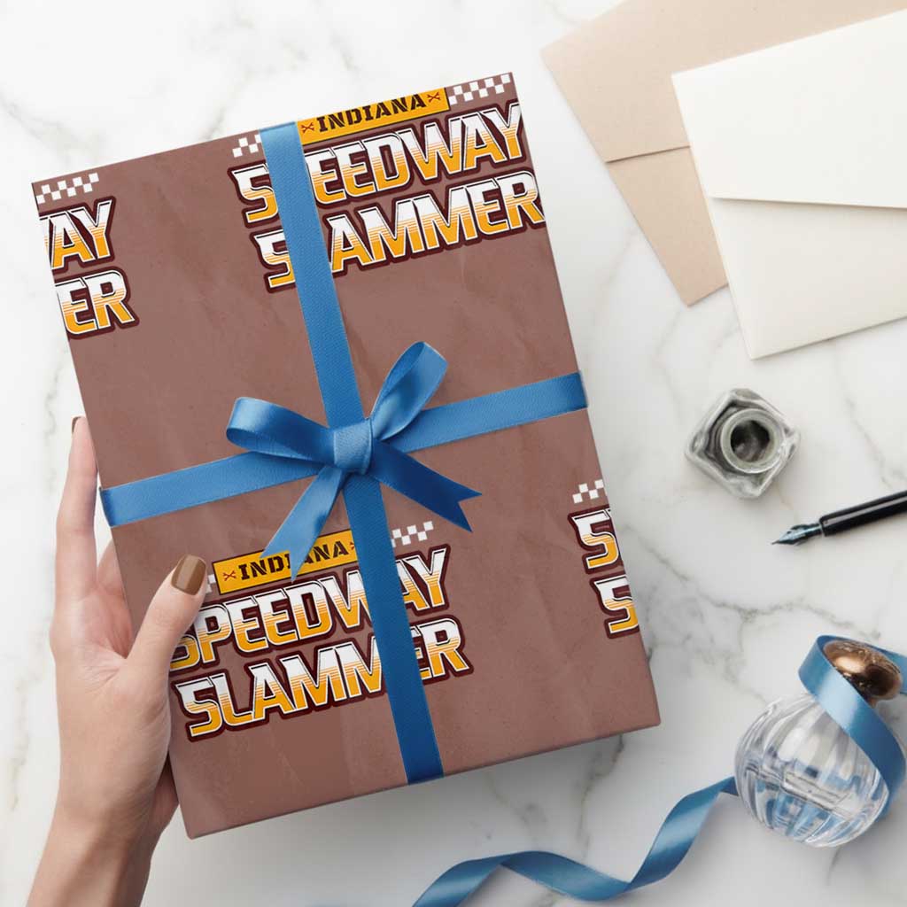 Indiana Speedway Slammer 2025 Wrapping Paper Roll Detention Prison TS02 Mocha Print Your Wear