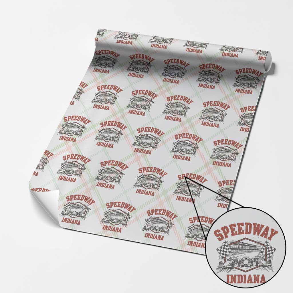 Indiana Speedway Slammer 2025 Wrapping Paper Roll Detention Prison Jail TS02 Christmas Plaid Print Your Wear