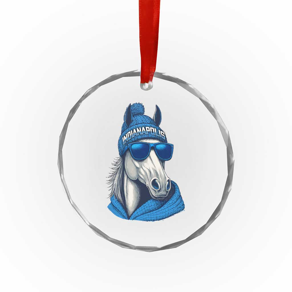 IFC Game Day Crystal Glass Ornament Blue Sunglasses Football Game Sport Lover TS11 Print Your Wear