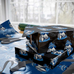 IFC Game Day Wrapping Paper Roll Blue Sunglasses Football Game Sport Lover TS11 Black Print Your Wear