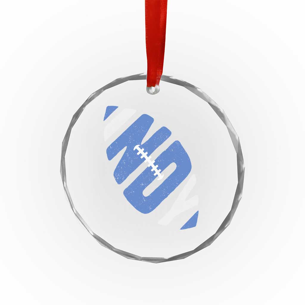 IFC Blue Football Lovers Game Day Crystal Glass Ornament TS11 Print Your Wear