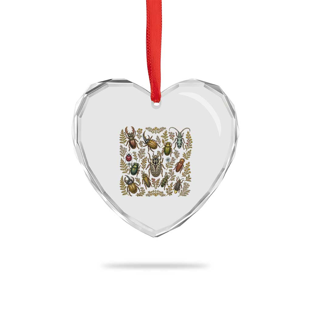 Insect Bug Collection Collector Entomologist Entomology Heart Crystal Glass Ornament