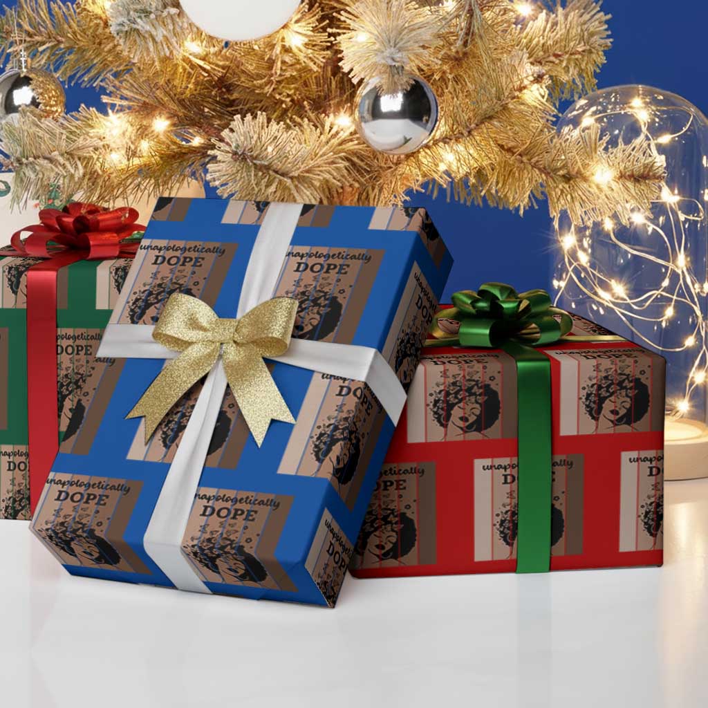 Inspirational Black Women Gift Wrapping Paper Roll Unapologetically Dope TS12 Print Your Wear