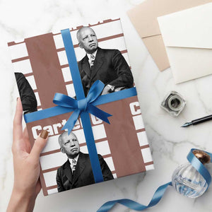 Inspiring Father of Black History Icon Portrait Wrapping Paper Roll Carter G Civil Rights Legacy Supporter