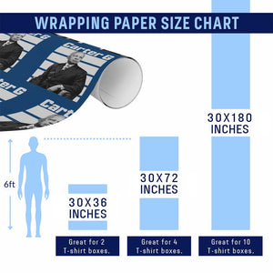 Inspiring Father of Black History Icon Portrait Wrapping Paper Roll Carter G Civil Rights Legacy Supporter