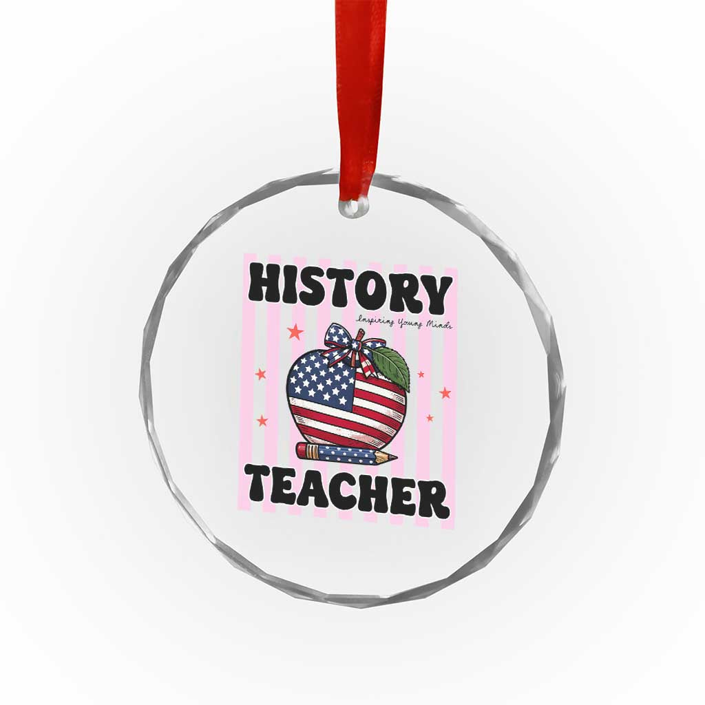 Inspiring Young Minds Teacher Crystal Glass Ornament 250th Anniversary Educator Gift TS12 Print Your Wear