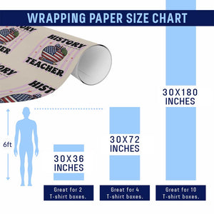 Inspiring Young Minds Teacher Wrapping Paper Roll 250th Anniversary Educator Gift