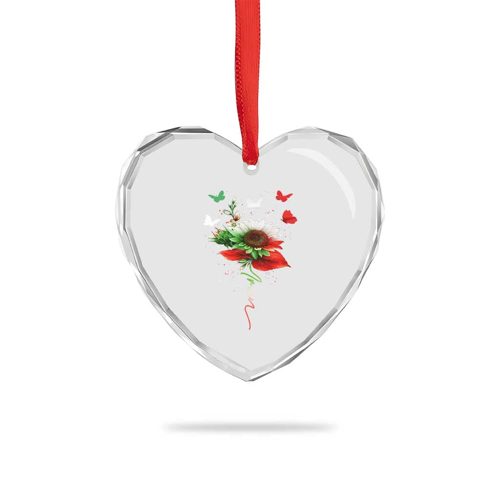 Iran Heart Crystal Glass Ornament Free Iran Protest Sunflower Flag TS10 Print Your Wear