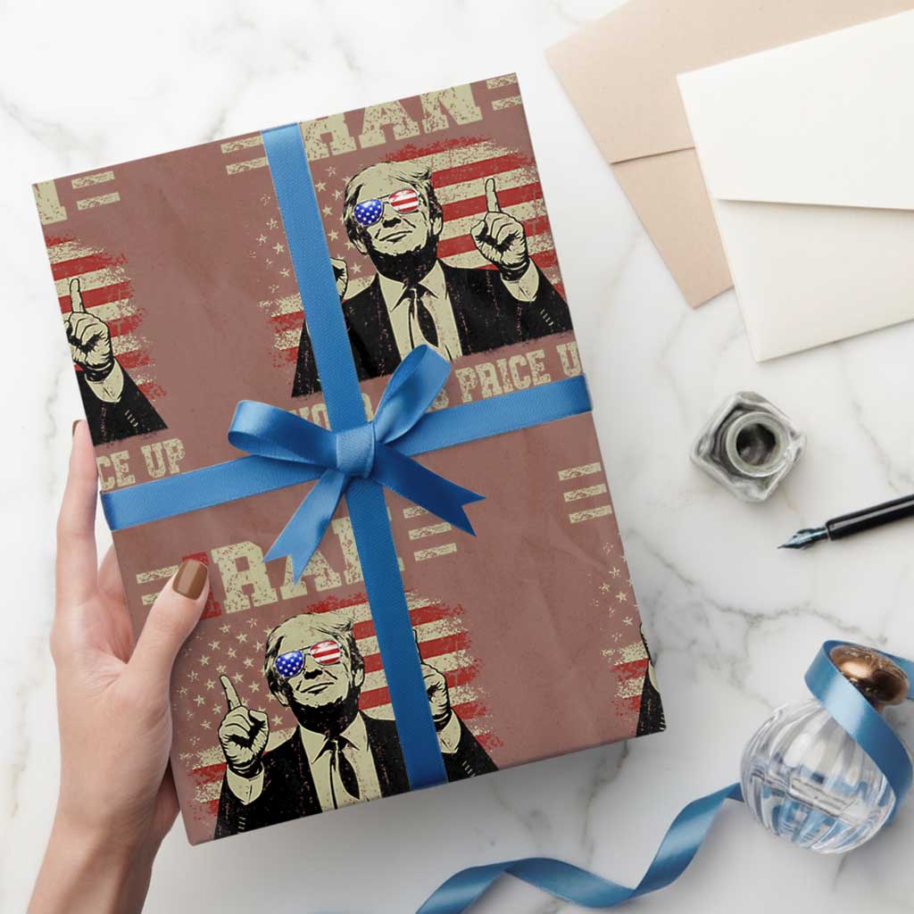Iran Your Gas Price Up Wrapping Paper Roll Funny Political Gas Station TS11 Mocha Print Your Wear