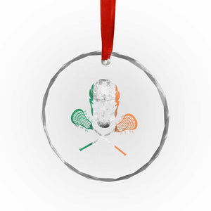 Ireland Lacrosse Crystal Glass Ornament Irish Flag Ireland TS10 Print Your Wear