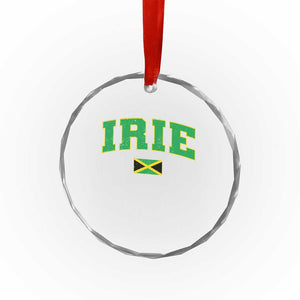 Irie Jamaican Rasta Crystal Glass Ornament Funny Jamaica Jamaican Flag Rasta Reggae Roots TS10 Print Your Wear