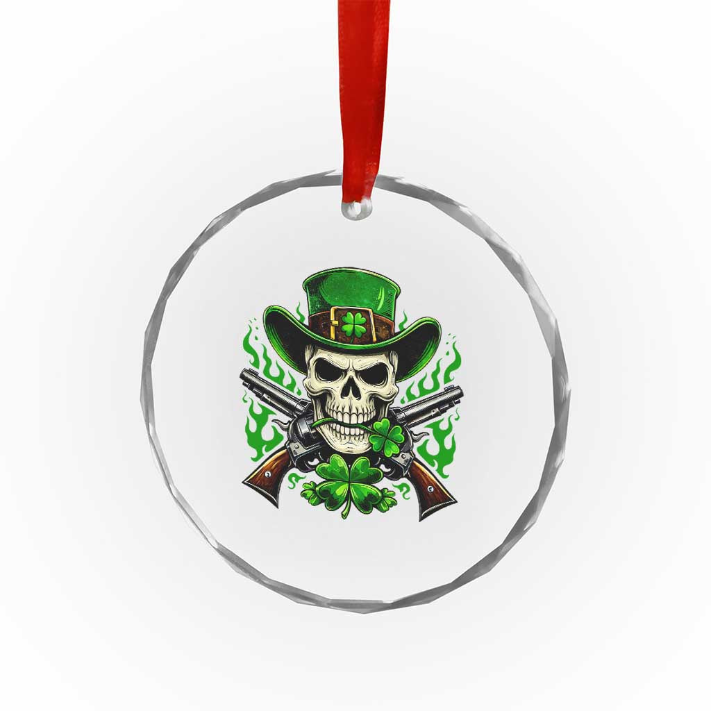 Irish Cowboy Skeleton Crystal Glass Ornament St Patricks Day Party Gift TS12 Print Your Wear