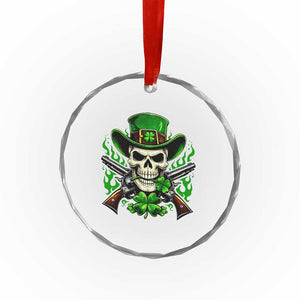Irish Cowboy Skeleton Crystal Glass Ornament St Patricks Day Party Gift TS12 Print Your Wear