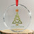 Irish Gaelic Christmas Nollaig Shona Crystal Glass Ornament Celtic Knot Christmas Tree - Print Your Wear