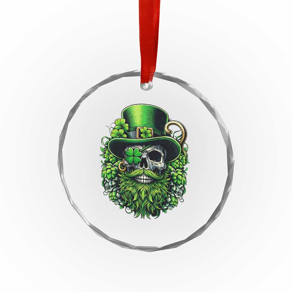 Irish Leprechaun Skull Crystal Glass Ornament St Patricks Day Party Gift TS12 Print Your Wear