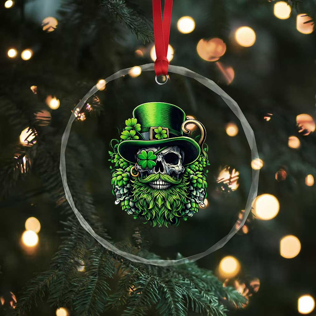 Irish Leprechaun Skull Crystal Glass Ornament St Patricks Day Party Gift TS12 Print Your Wear