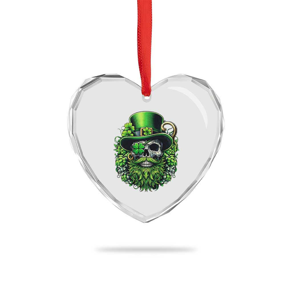 Irish Leprechaun Skull Heart Crystal Glass Ornament St Patricks Day Party Gift TS12 Print Your Wear