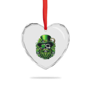 Irish Leprechaun Skull Heart Crystal Glass Ornament St Patricks Day Party Gift TS12 Print Your Wear