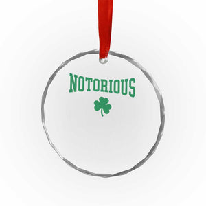 Irish Pride Boxing Fighting Notorious Crystal Glass Ornament Retro Shamrock Varsity Irish Lucky Clover Graphic TS10 Print Your Wear