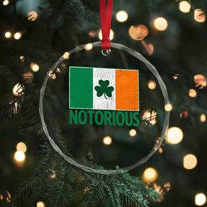 Irish Pride Boxing Fighting Notorious Crystal Glass Ornament Vintage Ireland Flag Irish Retro Throwback TS10 Print Your Wear